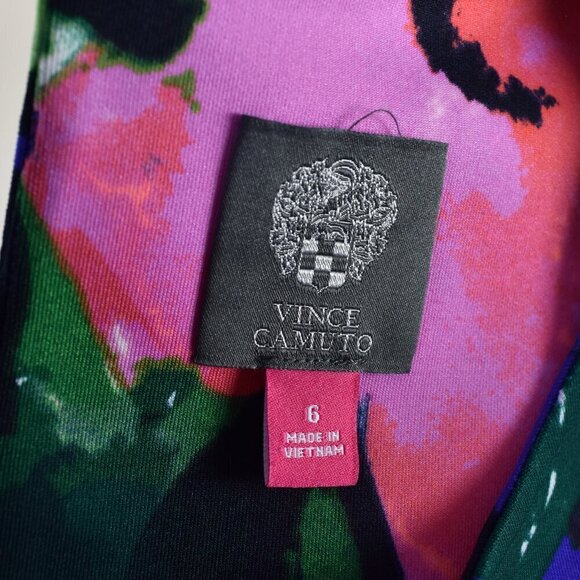 Vince Camuto Scalloped Floral Dress - 6 - Picture 9 of 9